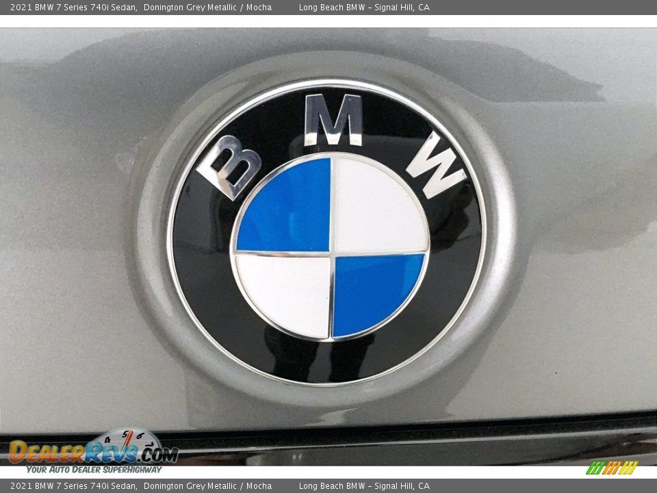 2021 BMW 7 Series 740i Sedan Donington Grey Metallic / Mocha Photo #34
