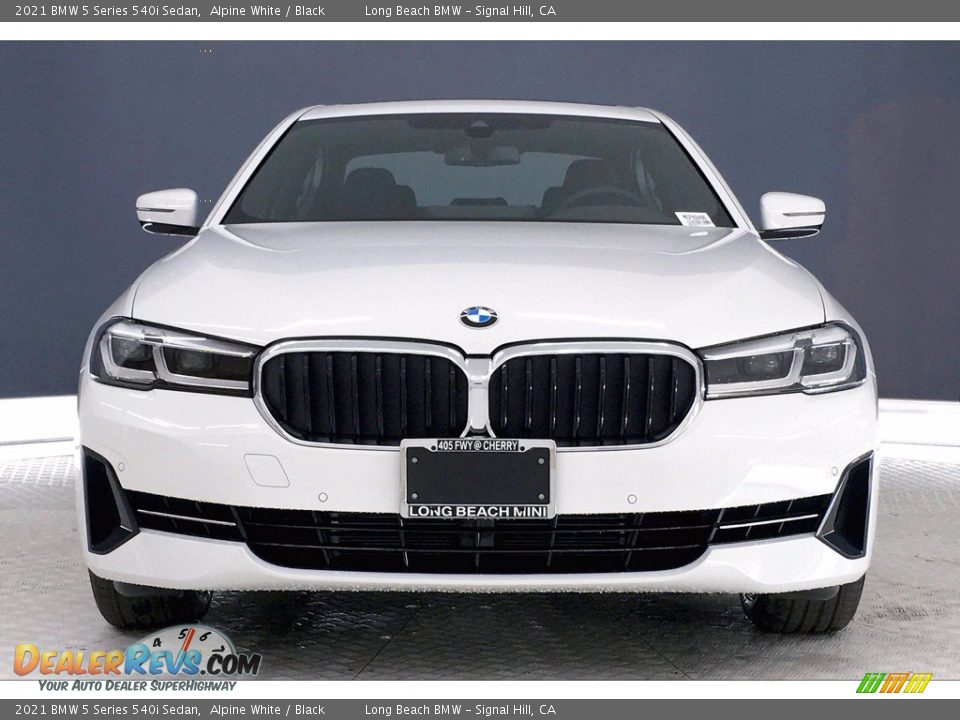 2021 BMW 5 Series 540i Sedan Alpine White / Black Photo #2