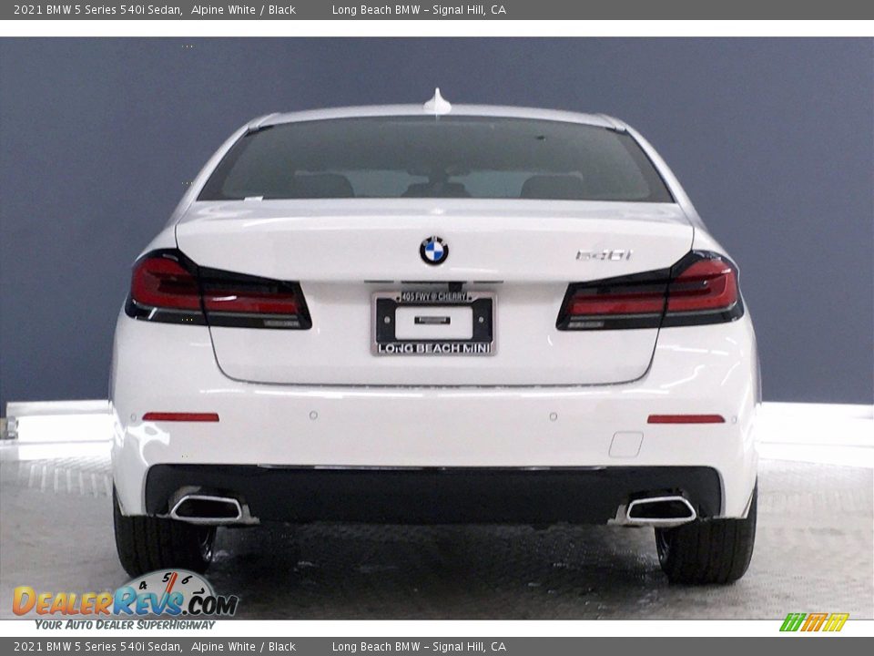 2021 BMW 5 Series 540i Sedan Alpine White / Black Photo #4