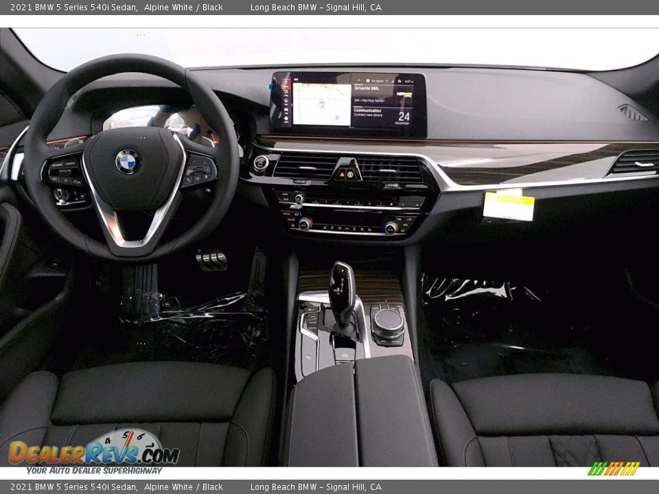 2021 BMW 5 Series 540i Sedan Alpine White / Black Photo #5