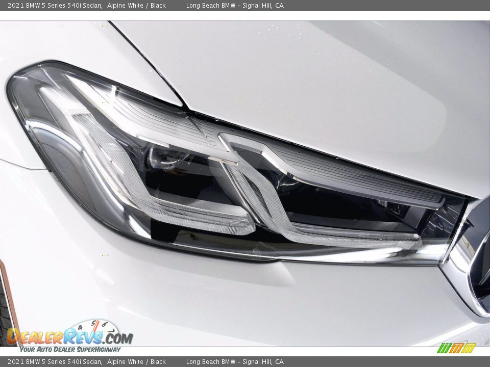 2021 BMW 5 Series 540i Sedan Alpine White / Black Photo #14