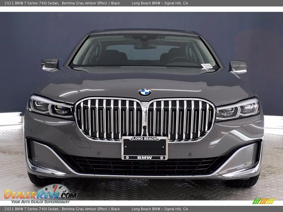 2021 BMW 7 Series 740i Sedan Bernina Gray Amber Effect / Black Photo #2