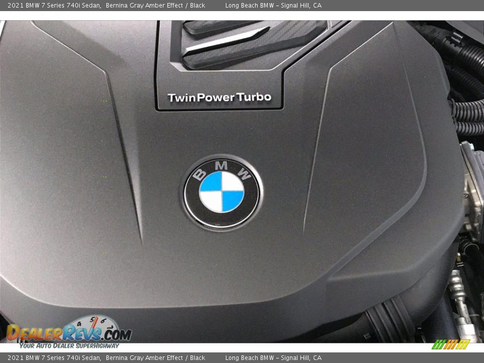 2021 BMW 7 Series 740i Sedan Bernina Gray Amber Effect / Black Photo #11