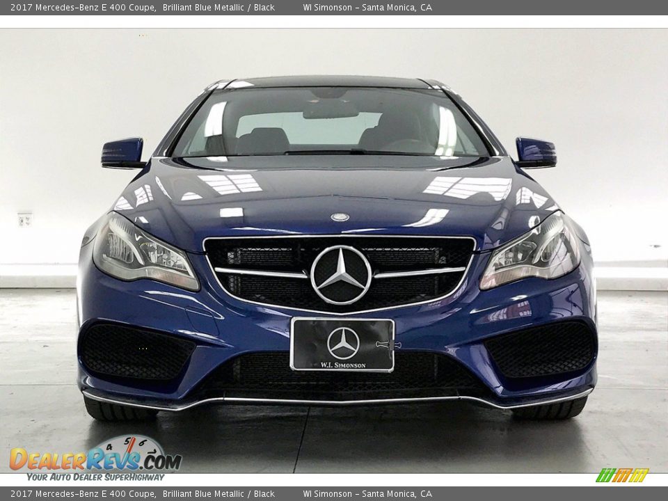2017 Mercedes-Benz E 400 Coupe Brilliant Blue Metallic / Black Photo #2