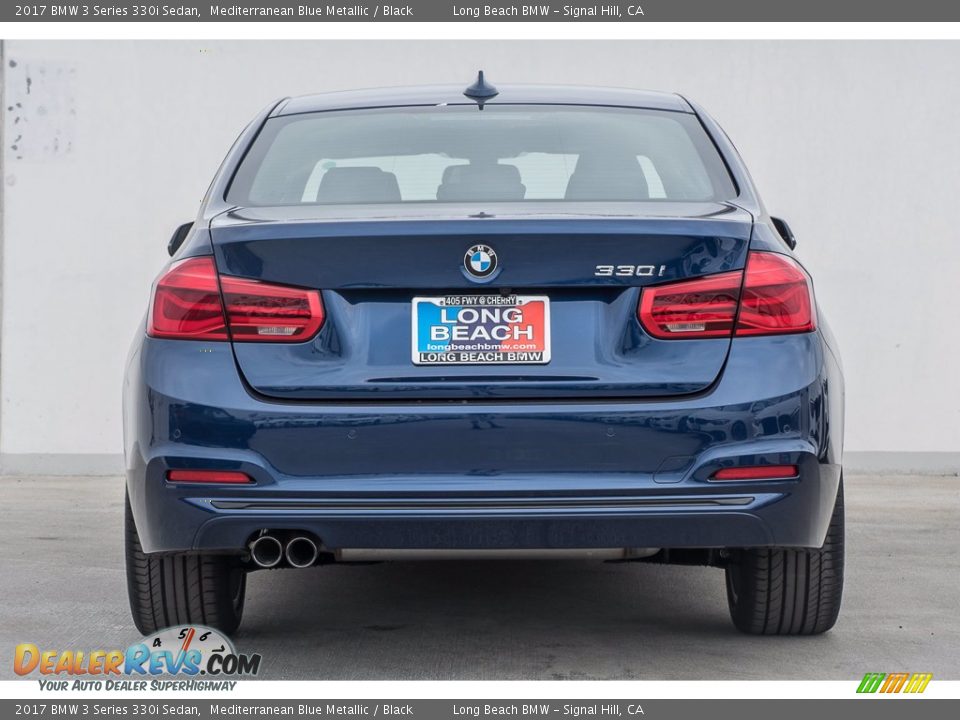 2017 BMW 3 Series 330i Sedan Mediterranean Blue Metallic / Black Photo #4