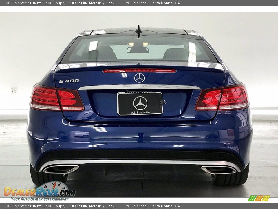 2017 Mercedes-Benz E 400 Coupe Brilliant Blue Metallic / Black Photo #3