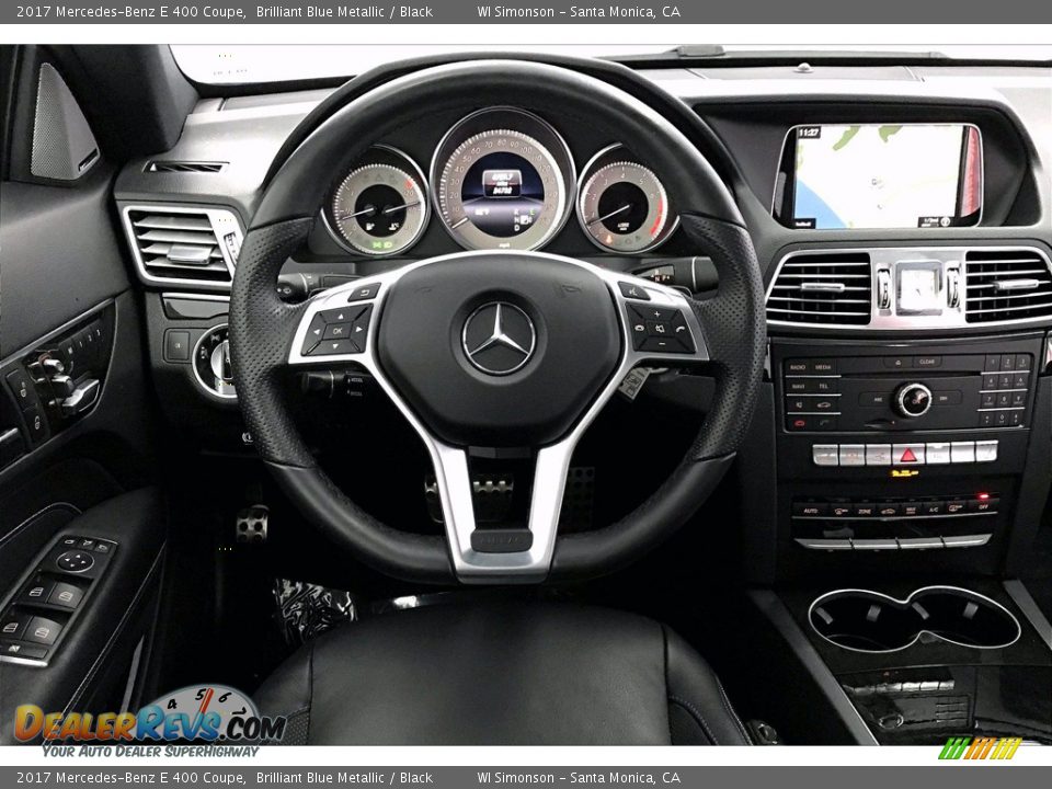 2017 Mercedes-Benz E 400 Coupe Brilliant Blue Metallic / Black Photo #4