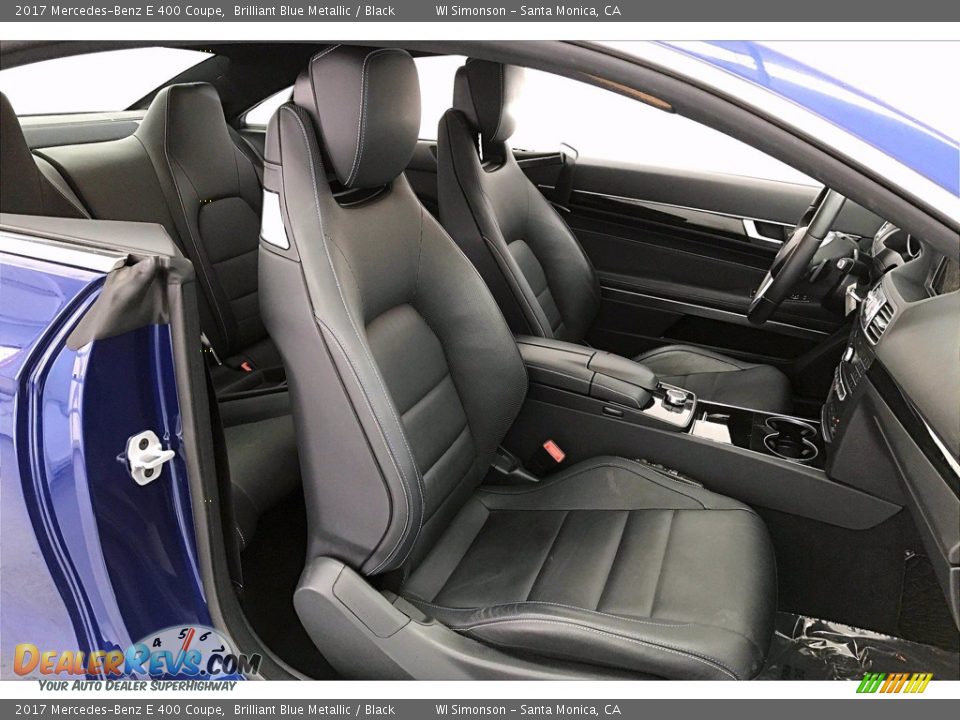 2017 Mercedes-Benz E 400 Coupe Brilliant Blue Metallic / Black Photo #6