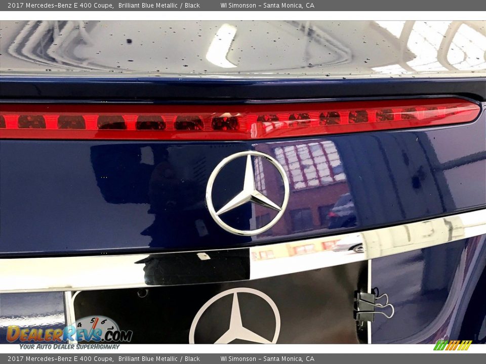 2017 Mercedes-Benz E 400 Coupe Brilliant Blue Metallic / Black Photo #7