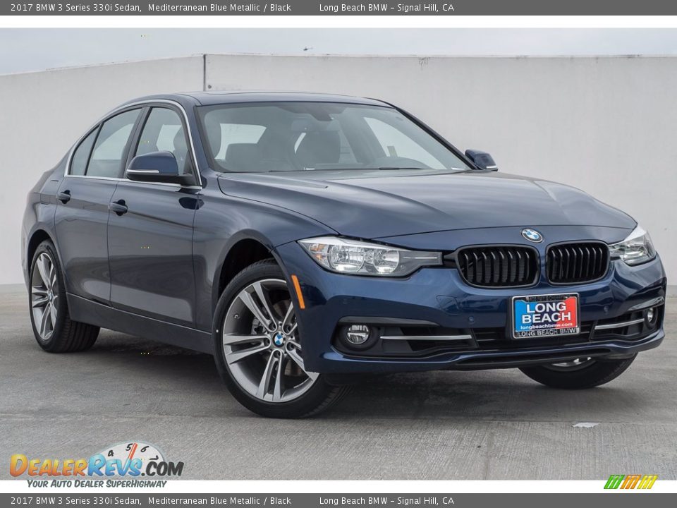 2017 BMW 3 Series 330i Sedan Mediterranean Blue Metallic / Black Photo #12