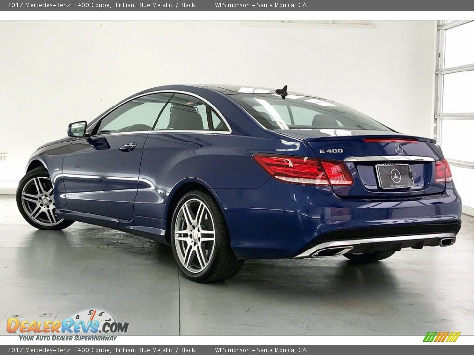 2017 Mercedes-Benz E 400 Coupe Brilliant Blue Metallic / Black Photo #10