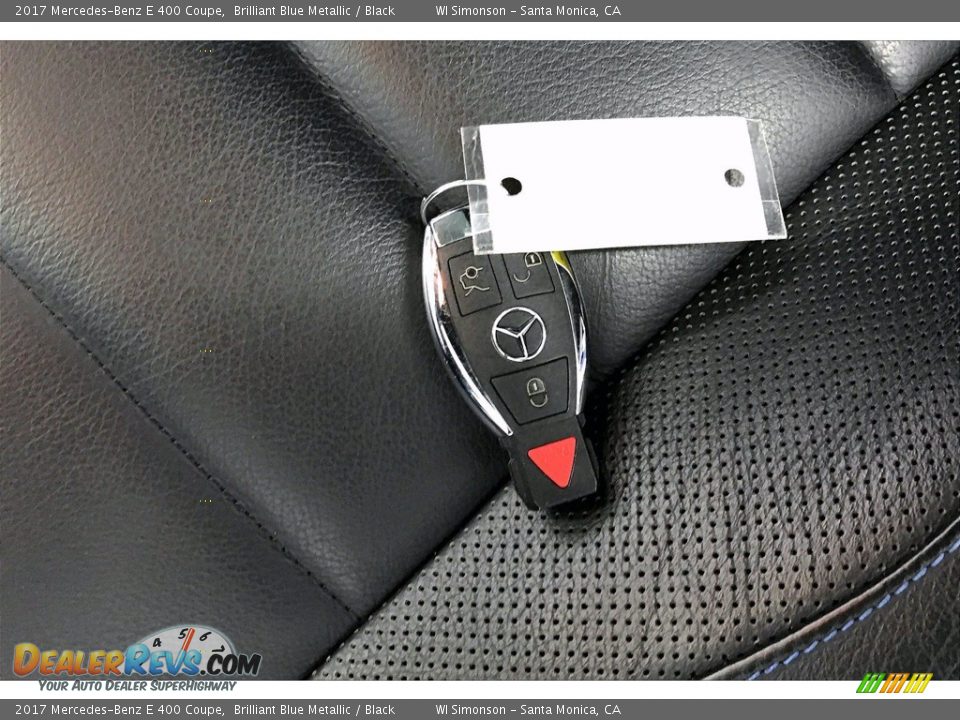 2017 Mercedes-Benz E 400 Coupe Brilliant Blue Metallic / Black Photo #11