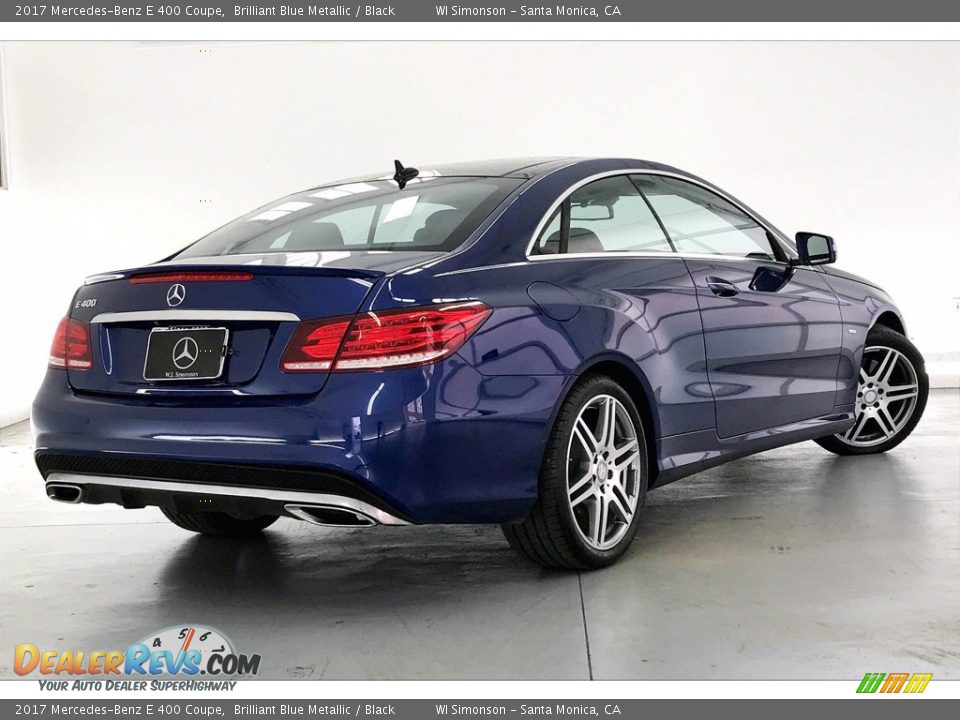 2017 Mercedes-Benz E 400 Coupe Brilliant Blue Metallic / Black Photo #13