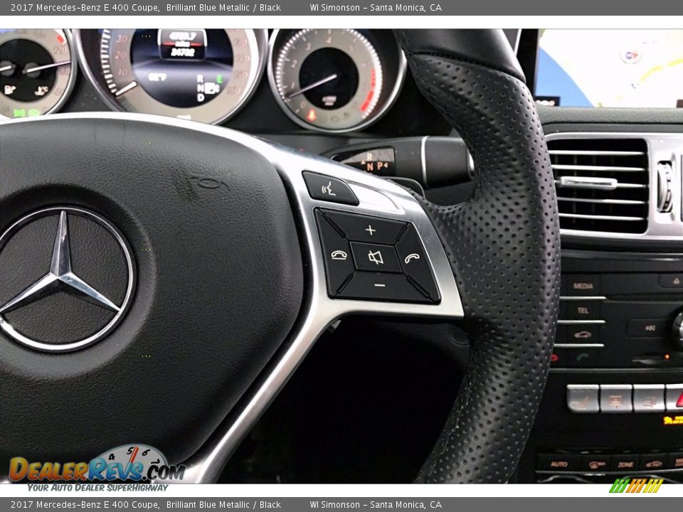 2017 Mercedes-Benz E 400 Coupe Brilliant Blue Metallic / Black Photo #22