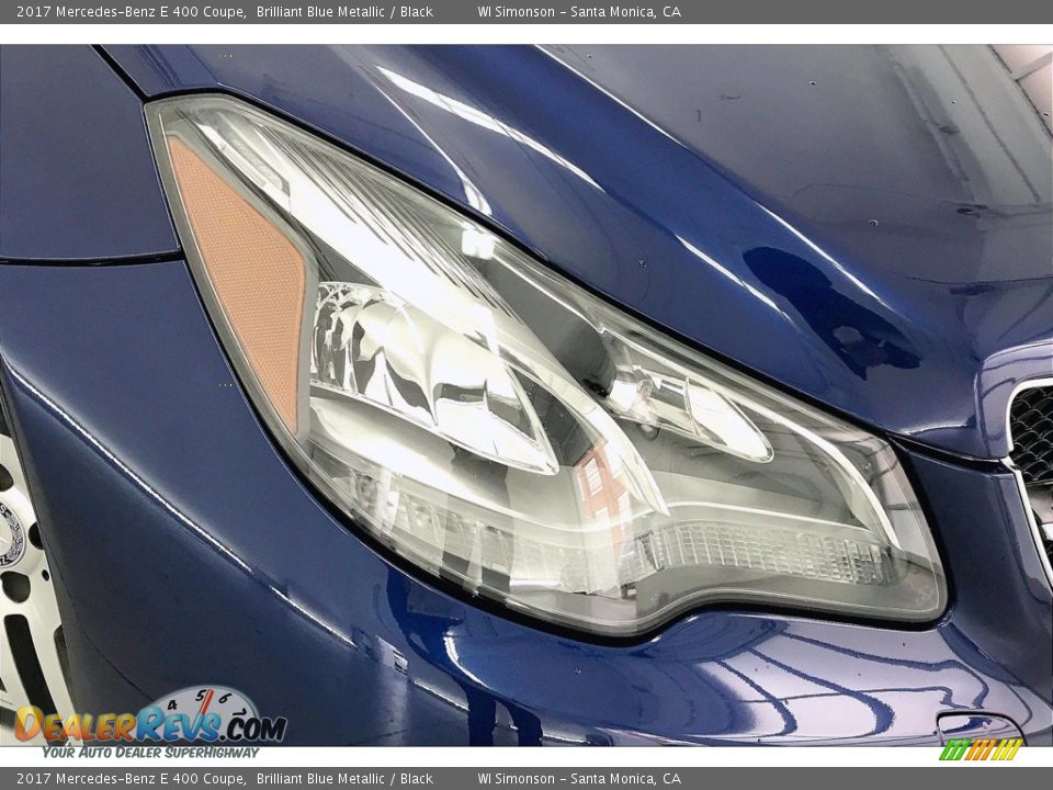 2017 Mercedes-Benz E 400 Coupe Brilliant Blue Metallic / Black Photo #28