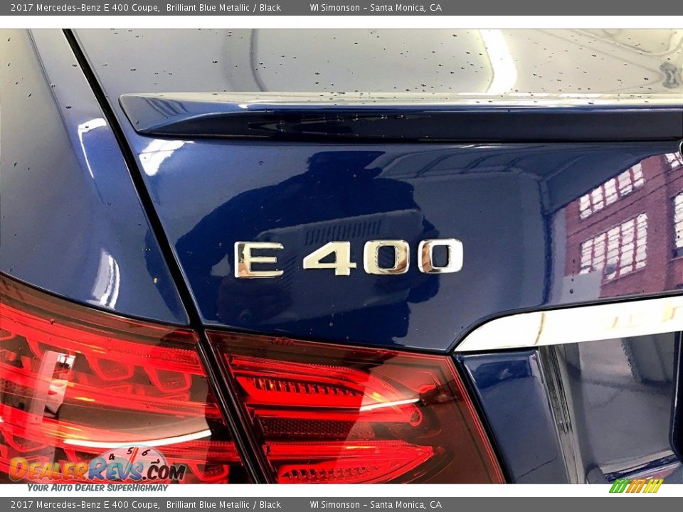 2017 Mercedes-Benz E 400 Coupe Brilliant Blue Metallic / Black Photo #31