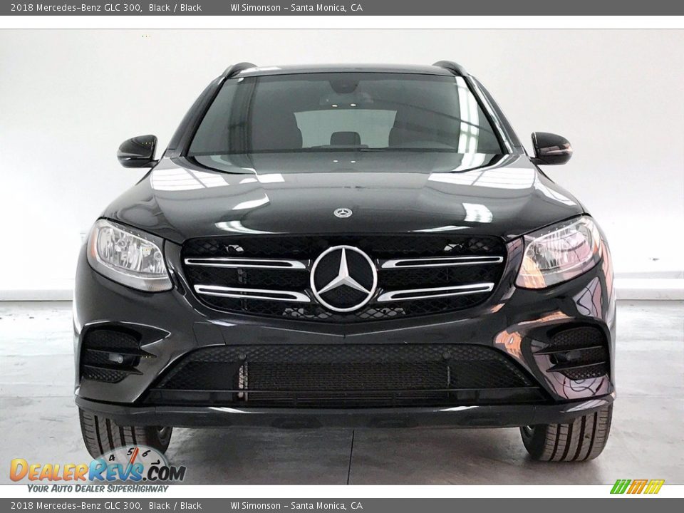 2018 Mercedes-Benz GLC 300 Black / Black Photo #2