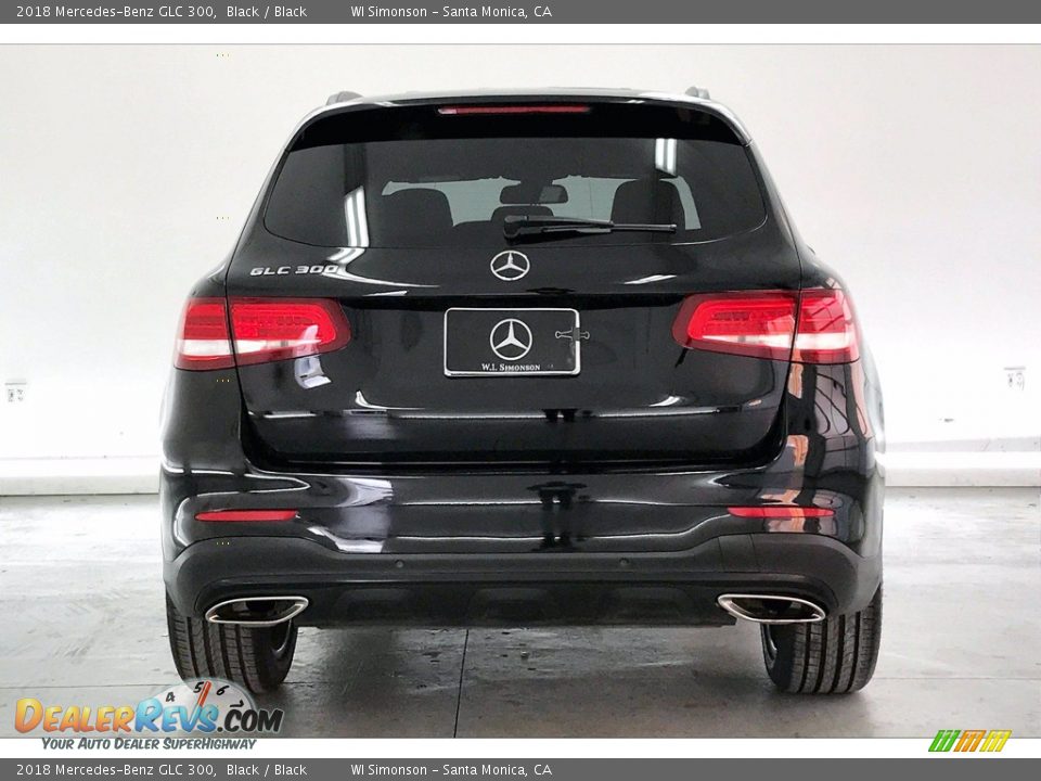 2018 Mercedes-Benz GLC 300 Black / Black Photo #3