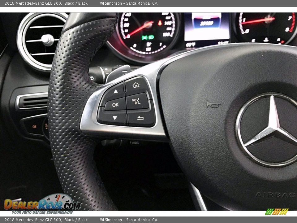 2018 Mercedes-Benz GLC 300 Black / Black Photo #21