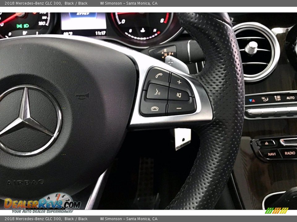 2018 Mercedes-Benz GLC 300 Black / Black Photo #22