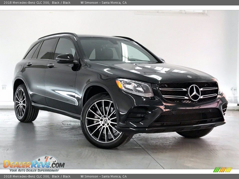 2018 Mercedes-Benz GLC 300 Black / Black Photo #34