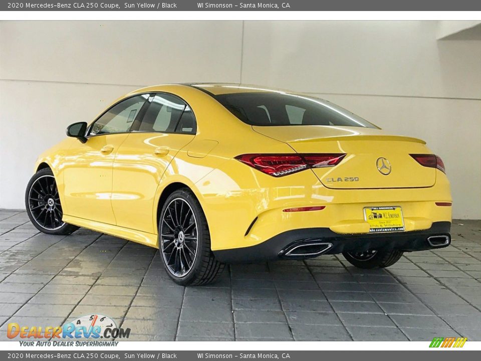 2020 Mercedes-Benz CLA 250 Coupe Sun Yellow / Black Photo #2