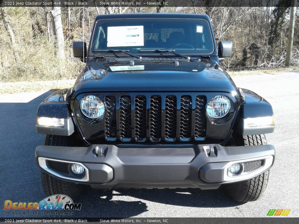 2021 Jeep Gladiator Sport 4x4 Black / Black Photo #3