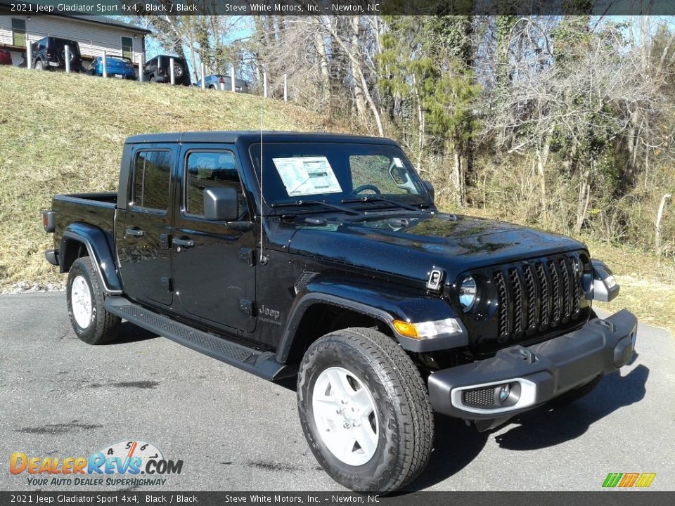 2021 Jeep Gladiator Sport 4x4 Black / Black Photo #4