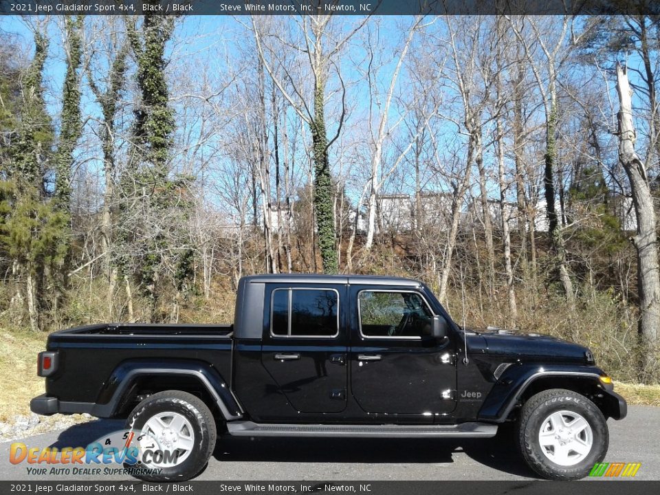2021 Jeep Gladiator Sport 4x4 Black / Black Photo #5