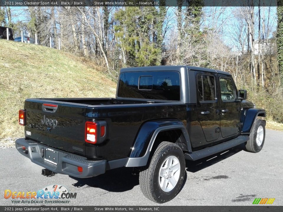 2021 Jeep Gladiator Sport 4x4 Black / Black Photo #6