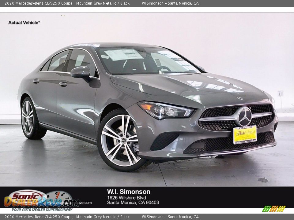 2020 Mercedes-Benz CLA 250 Coupe Mountain Grey Metallic / Black Photo #1