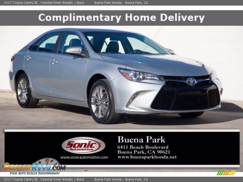 2017 Toyota Camry SE Celestial Silver Metallic / Black Photo #1