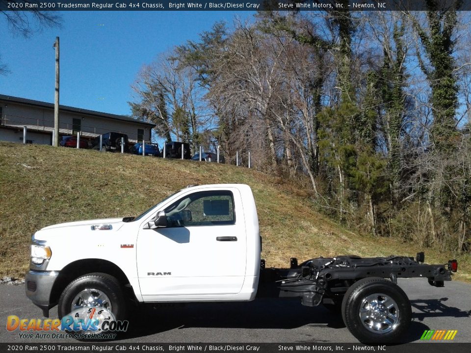 Bright White 2020 Ram 2500 Tradesman Regular Cab 4x4 Chassis Photo #1