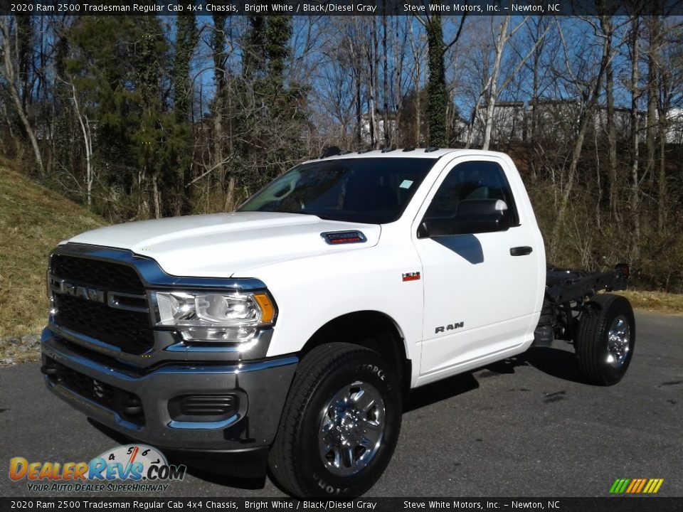 2020 Ram 2500 Tradesman Regular Cab 4x4 Chassis Bright White / Black/Diesel Gray Photo #2