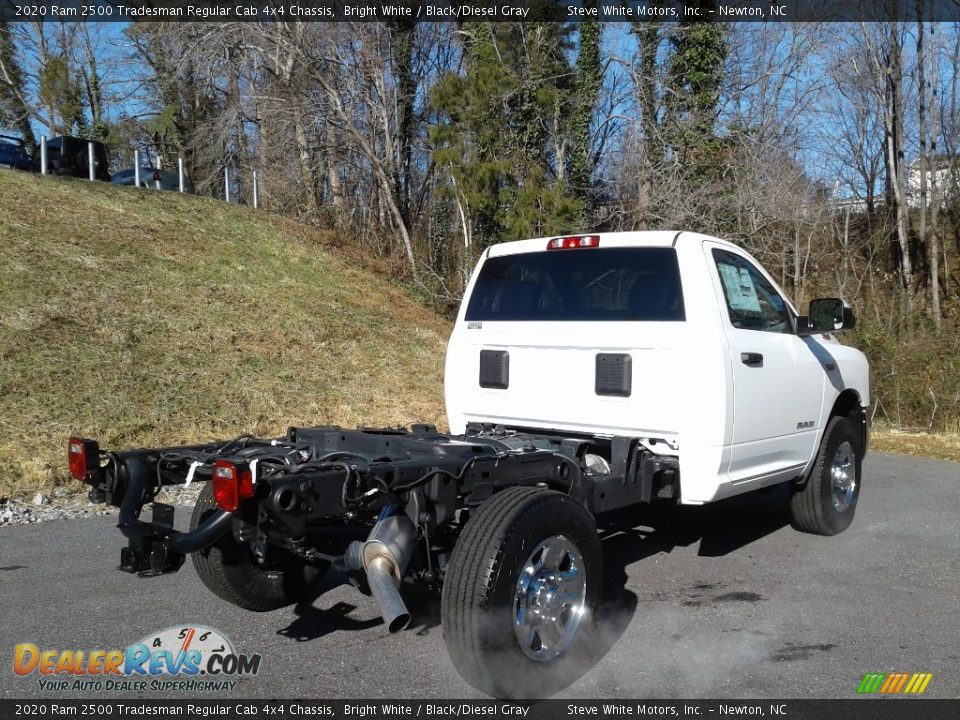 2020 Ram 2500 Tradesman Regular Cab 4x4 Chassis Bright White / Black/Diesel Gray Photo #6