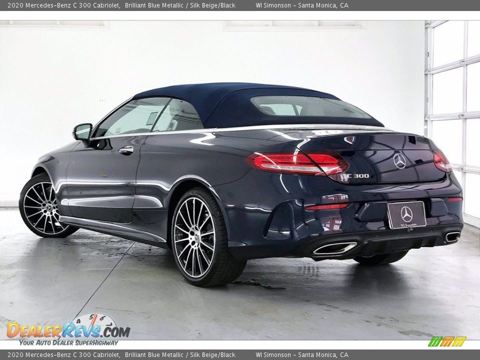 2020 Mercedes-Benz C 300 Cabriolet Brilliant Blue Metallic / Silk Beige/Black Photo #10