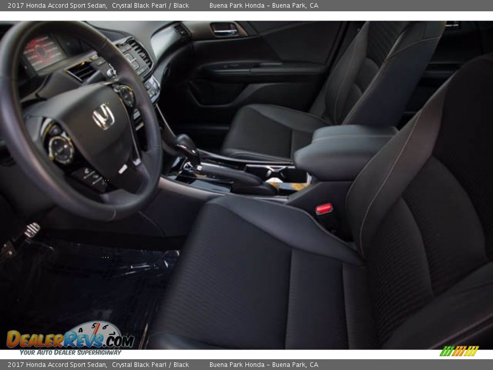 2017 Honda Accord Sport Sedan Crystal Black Pearl / Black Photo #3