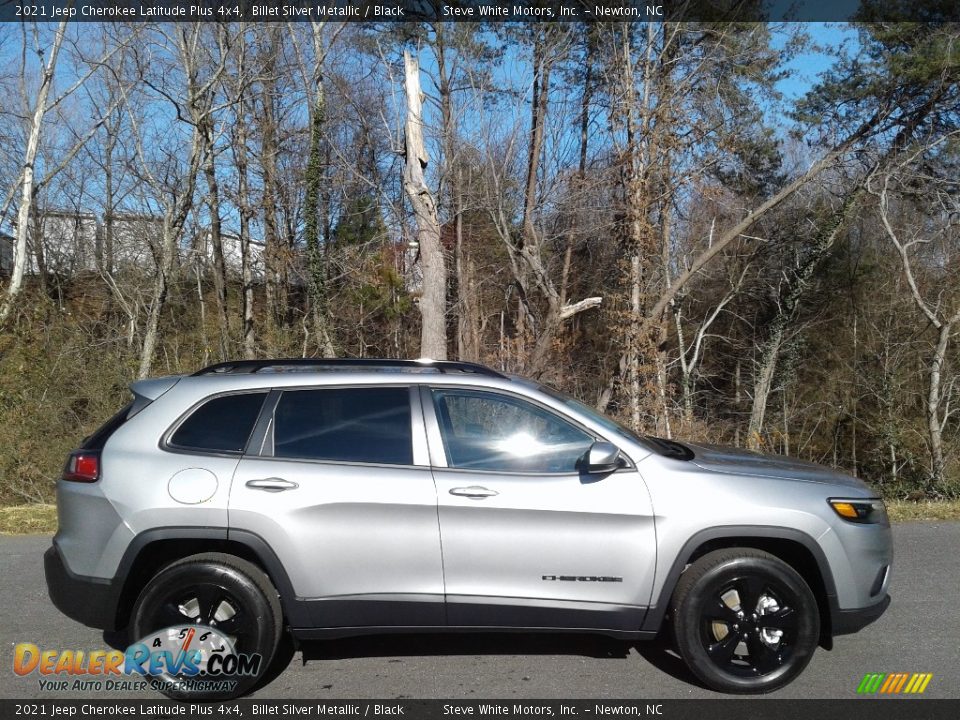 2021 Jeep Cherokee Latitude Plus 4x4 Billet Silver Metallic / Black Photo #5