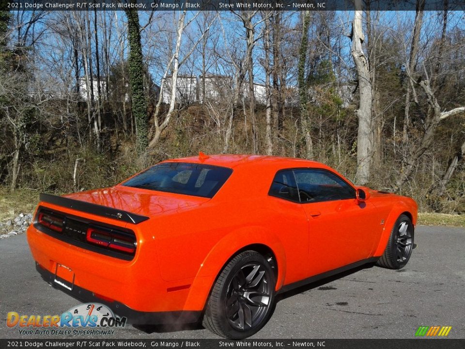 2021 Dodge Challenger R/T Scat Pack Widebody Go Mango / Black Photo #6