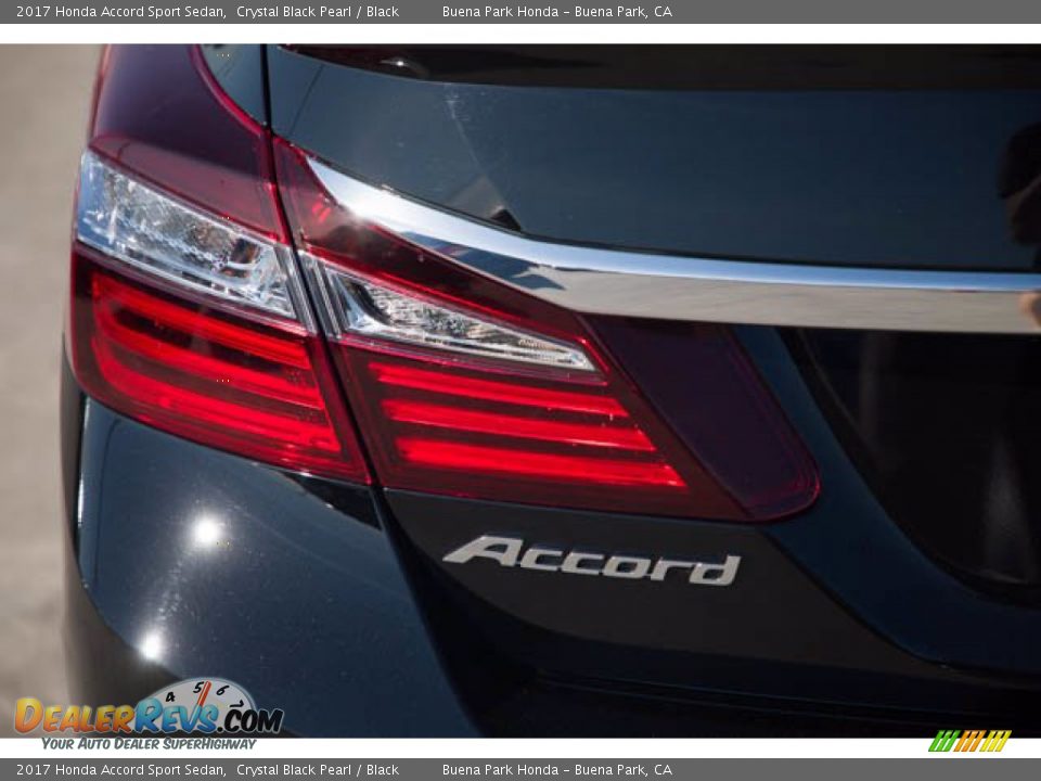 2017 Honda Accord Sport Sedan Crystal Black Pearl / Black Photo #10