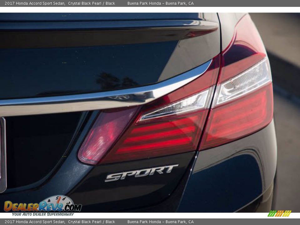 2017 Honda Accord Sport Sedan Crystal Black Pearl / Black Photo #11