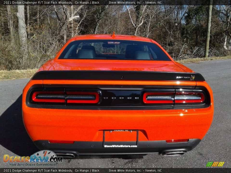 2021 Dodge Challenger R/T Scat Pack Widebody Go Mango / Black Photo #7