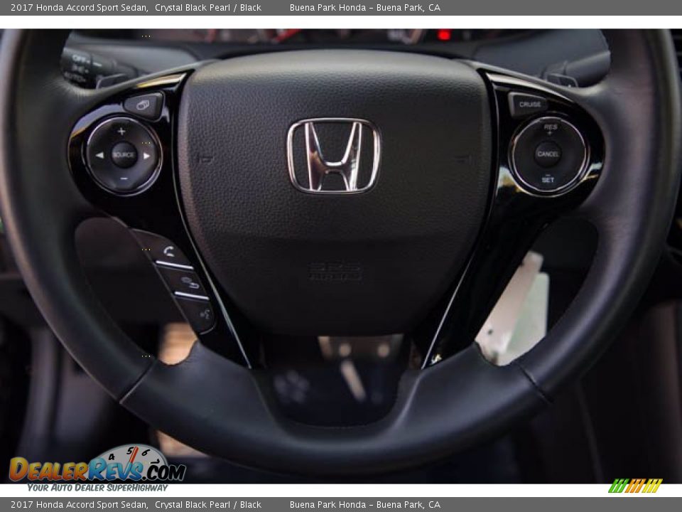 2017 Honda Accord Sport Sedan Crystal Black Pearl / Black Photo #13
