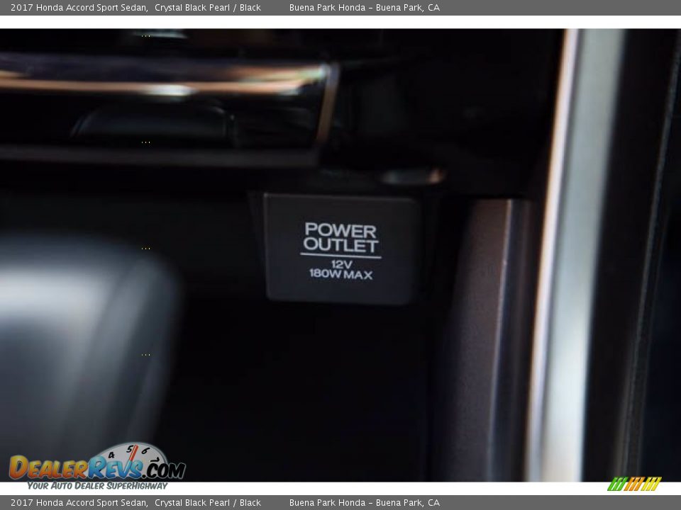 2017 Honda Accord Sport Sedan Crystal Black Pearl / Black Photo #14