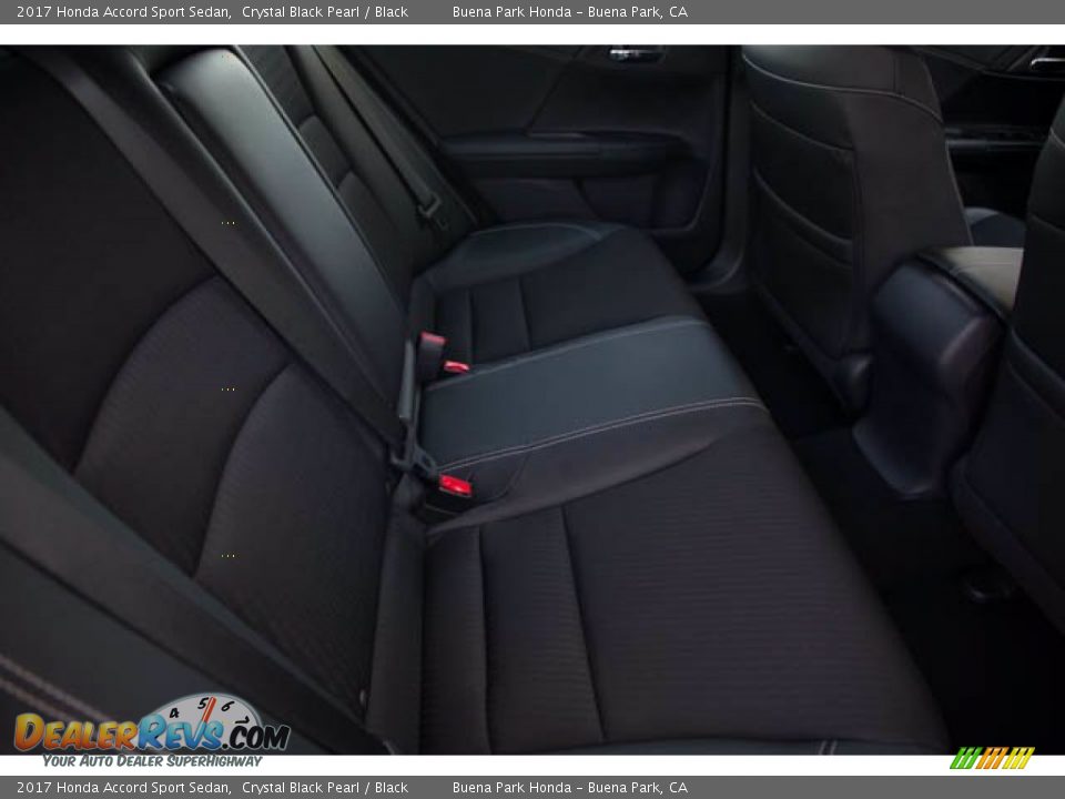 2017 Honda Accord Sport Sedan Crystal Black Pearl / Black Photo #18