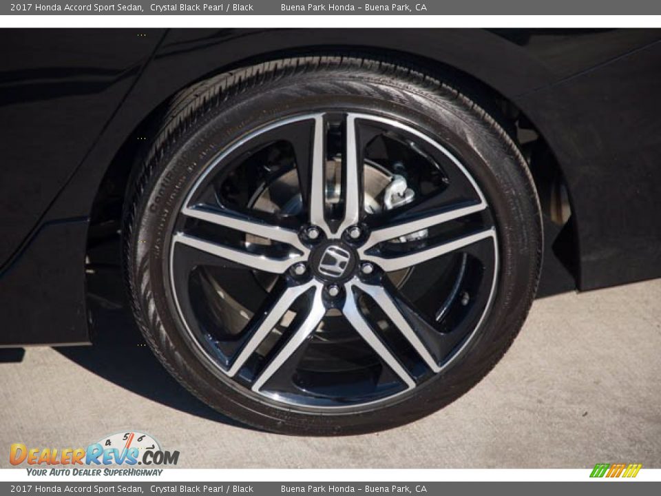2017 Honda Accord Sport Sedan Crystal Black Pearl / Black Photo #33