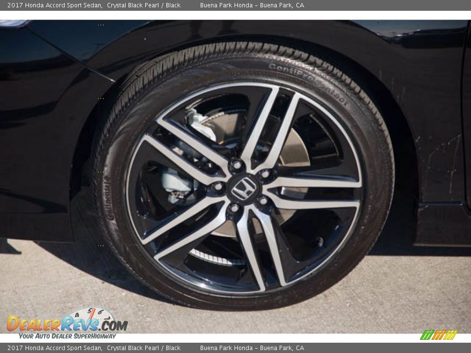 2017 Honda Accord Sport Sedan Crystal Black Pearl / Black Photo #34