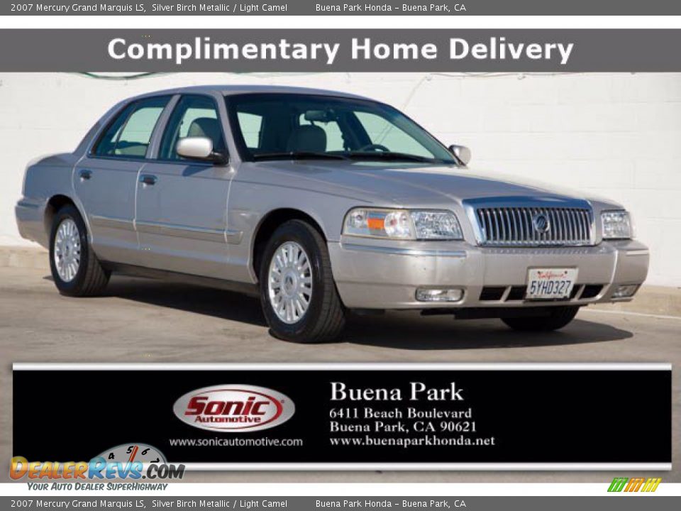 2007 Mercury Grand Marquis LS Silver Birch Metallic / Light Camel Photo #1