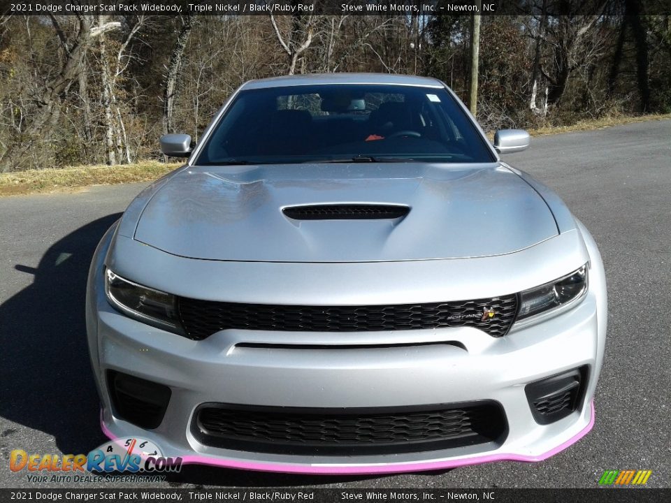 2021 Dodge Charger Scat Pack Widebody Triple Nickel / Black/Ruby Red Photo #3