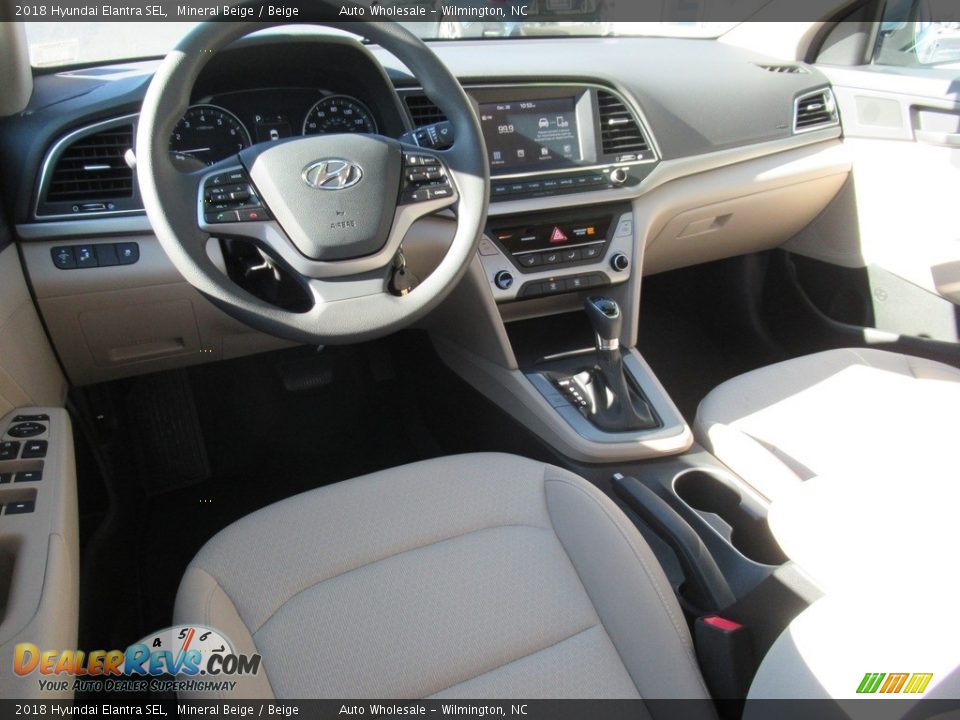 2018 Hyundai Elantra SEL Mineral Beige / Beige Photo #14